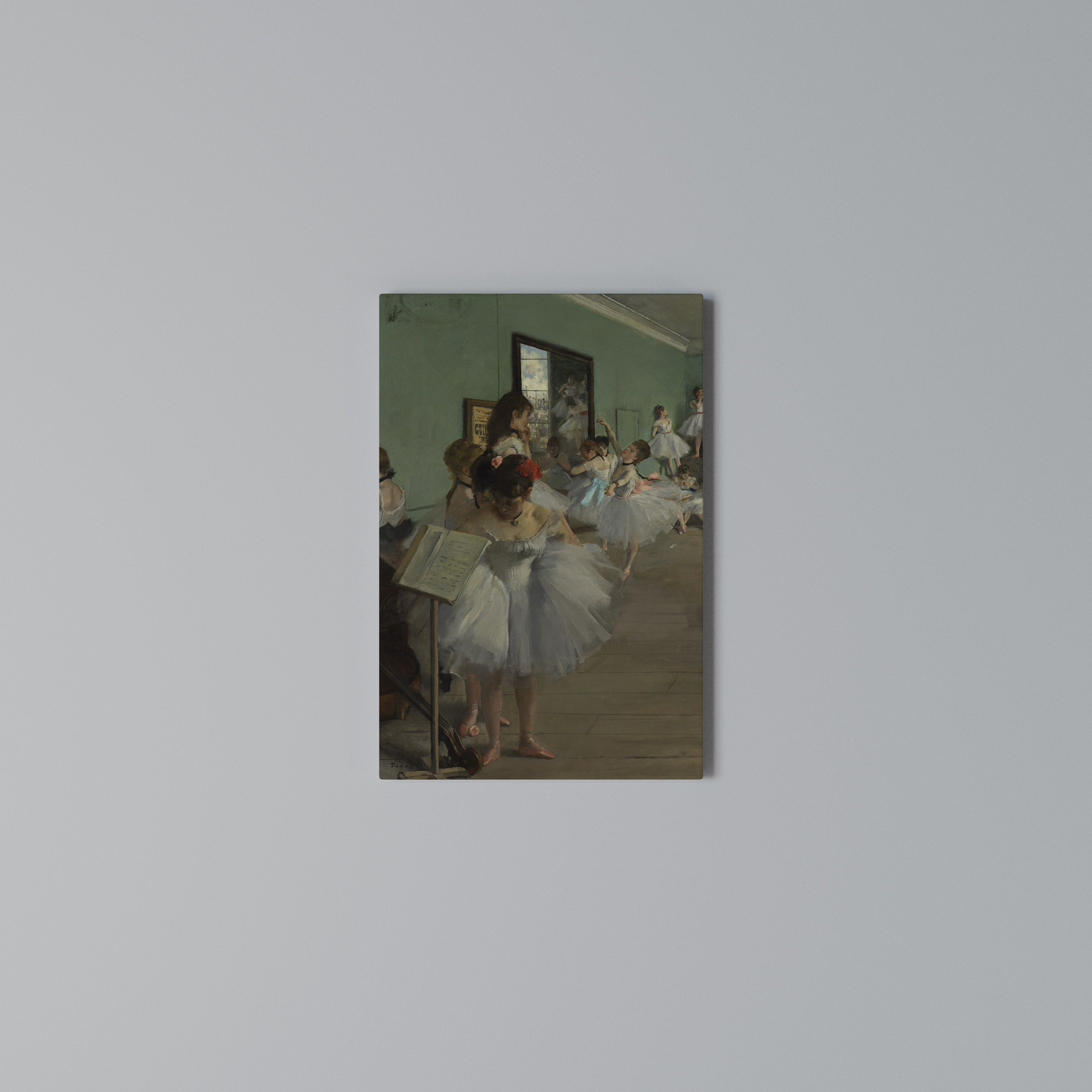 THE DANCE CLASS Vertical Canvas Print