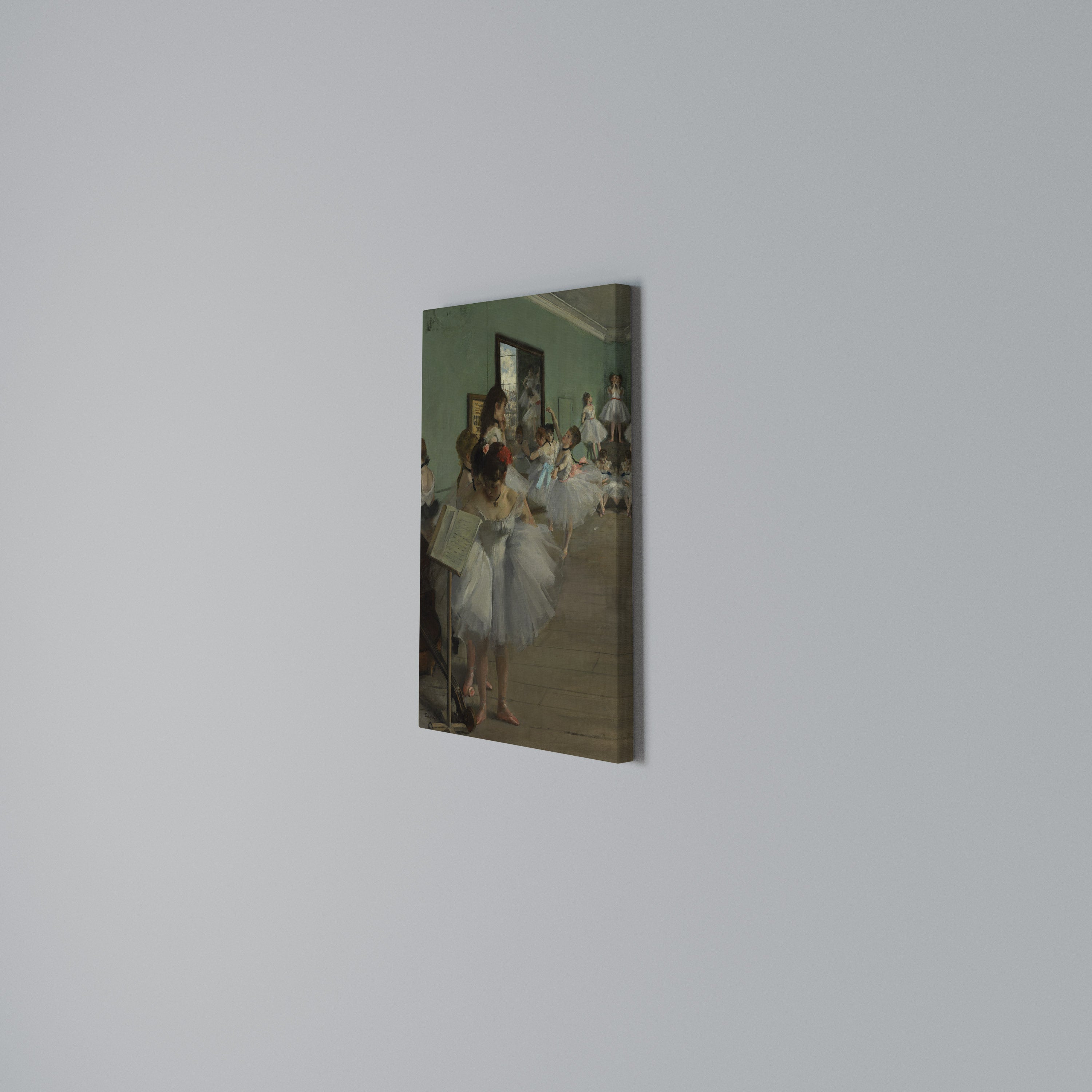 THE DANCE CLASS Vertical Canvas Print