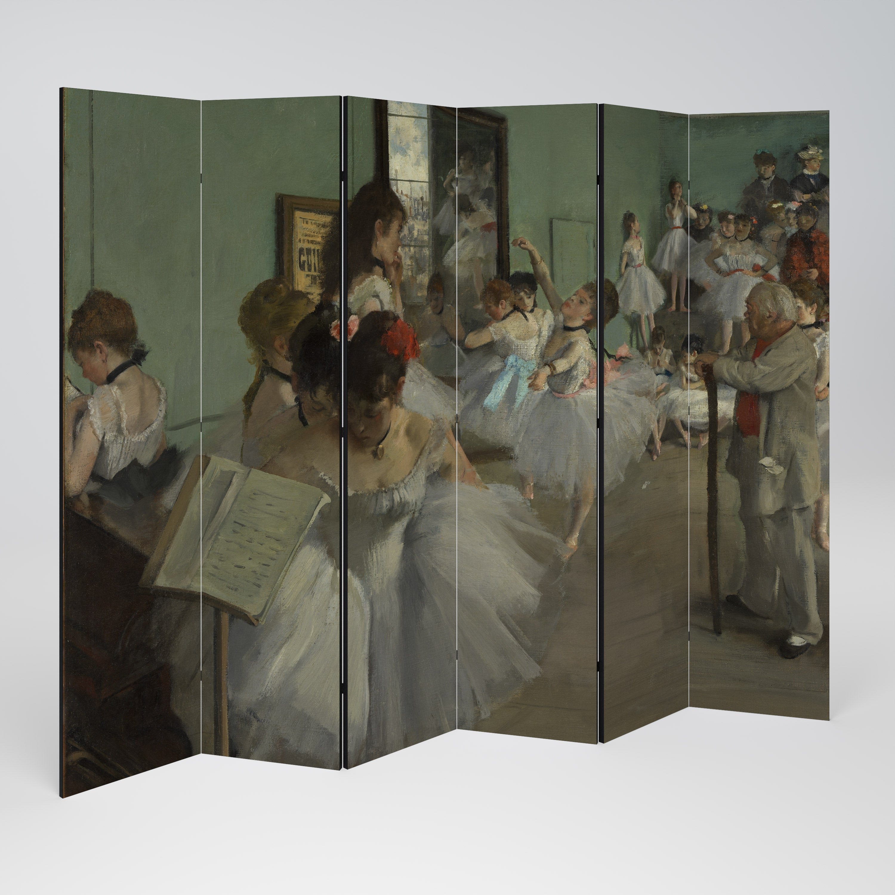 THE DANCE CLASS Decorative 6-Panel Room Divider