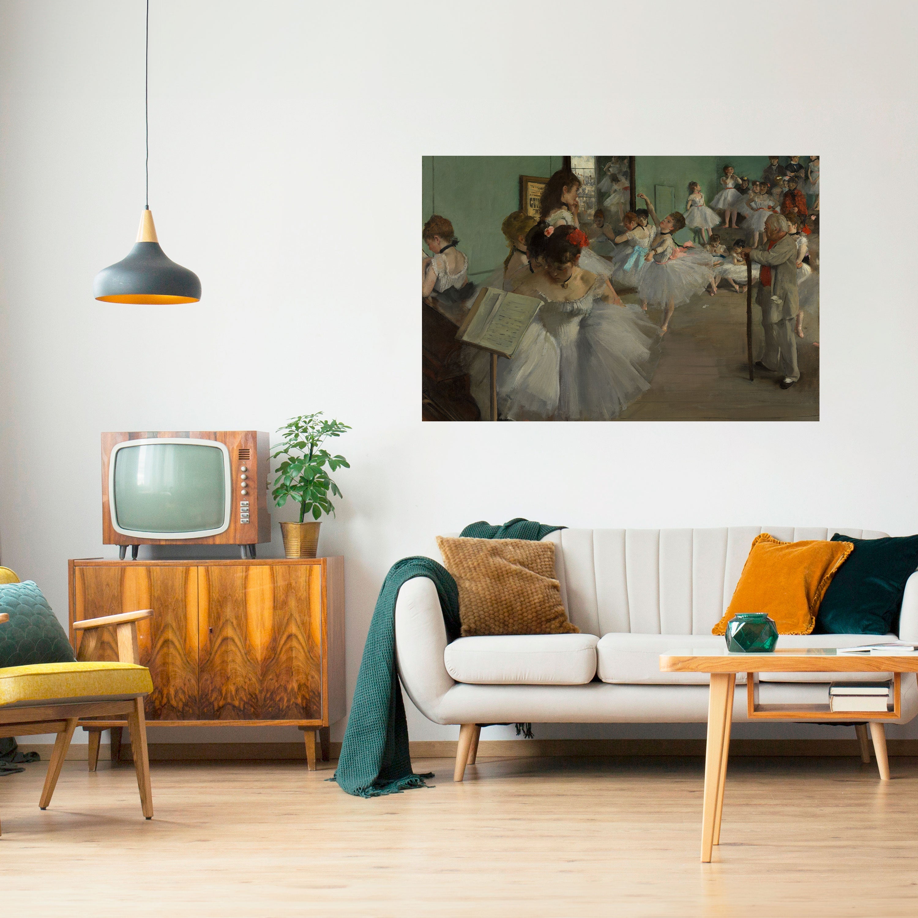 Affiche horizontale autocollante « LE COURS DE DANSE »