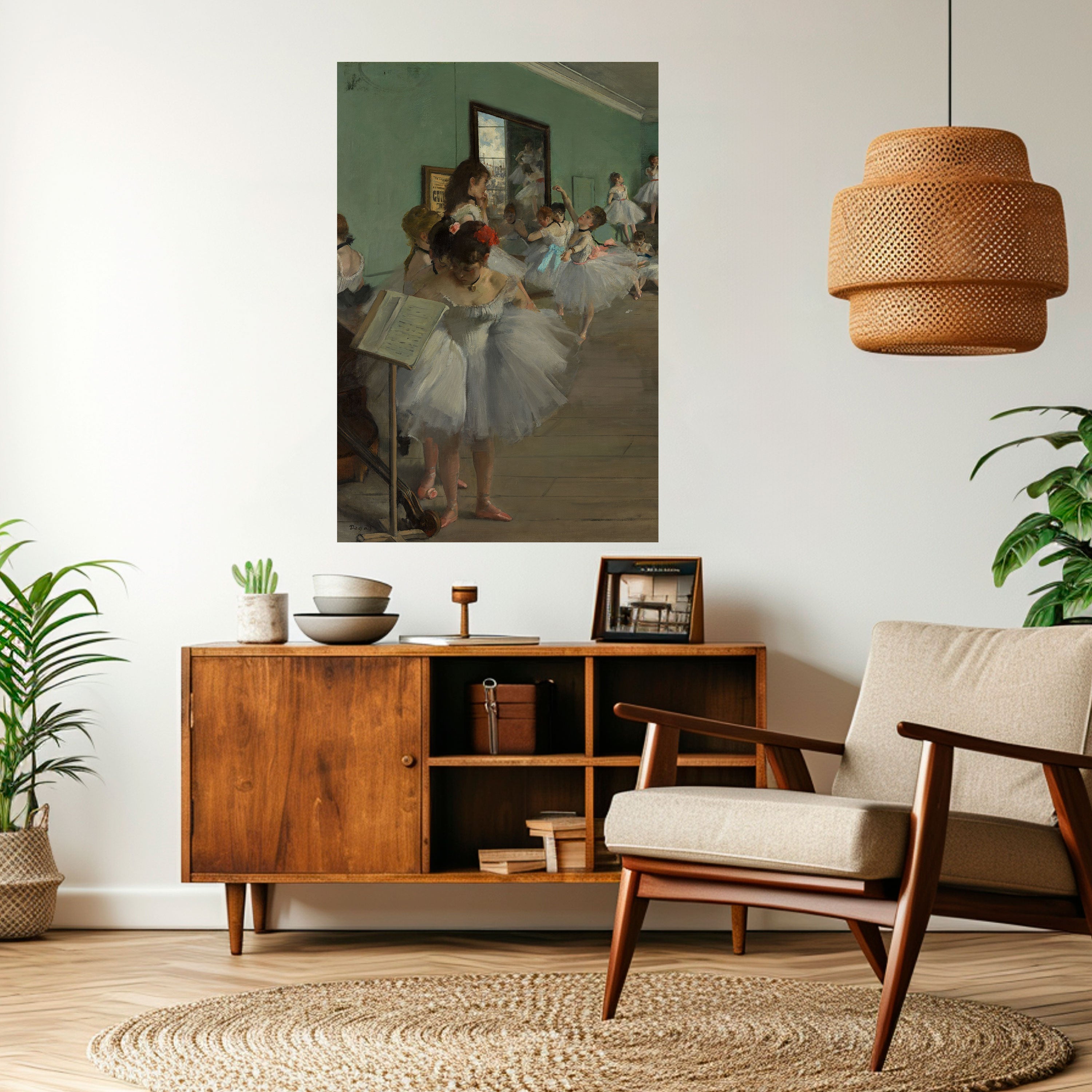 Affiche verticale autocollante « LE COURS DE DANSE »