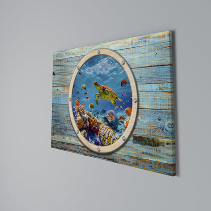 AQUA ADVENTURE Horizontal Canvas Print