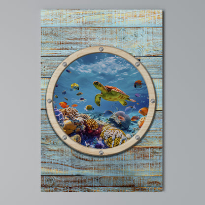 AQUA ADVENTURE Vertical Canvas Print