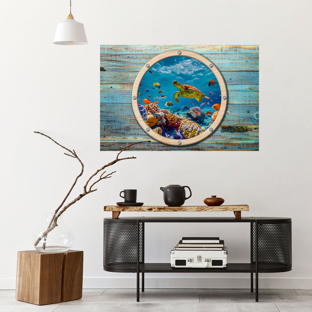 Affiche horizontale autocollante AQUA ADVENTURE