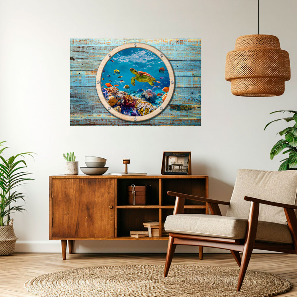 Affiche horizontale autocollante AQUA ADVENTURE