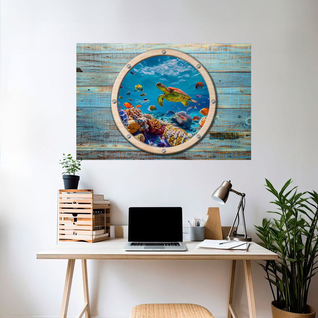 Affiche horizontale autocollante AQUA ADVENTURE