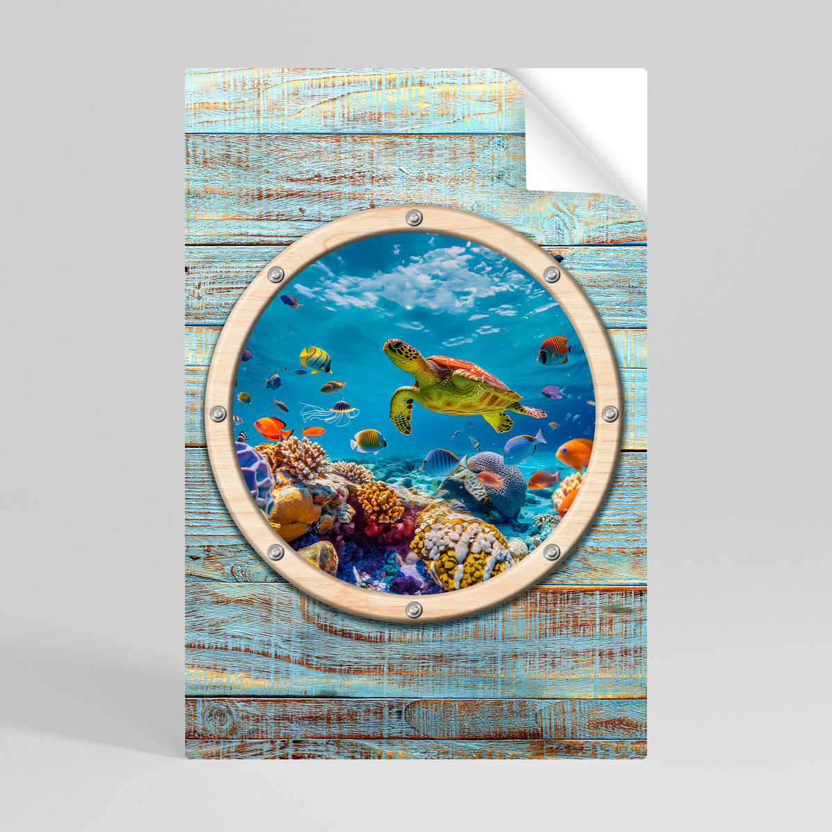 AQUA ADVENTURE Peel and Stick Vertical Poster