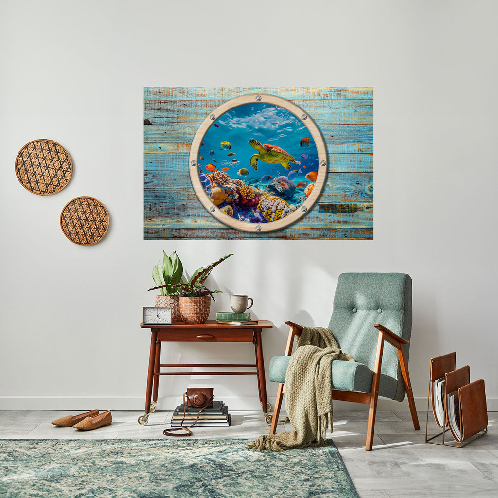 Affiche horizontale autocollante AQUA ADVENTURE