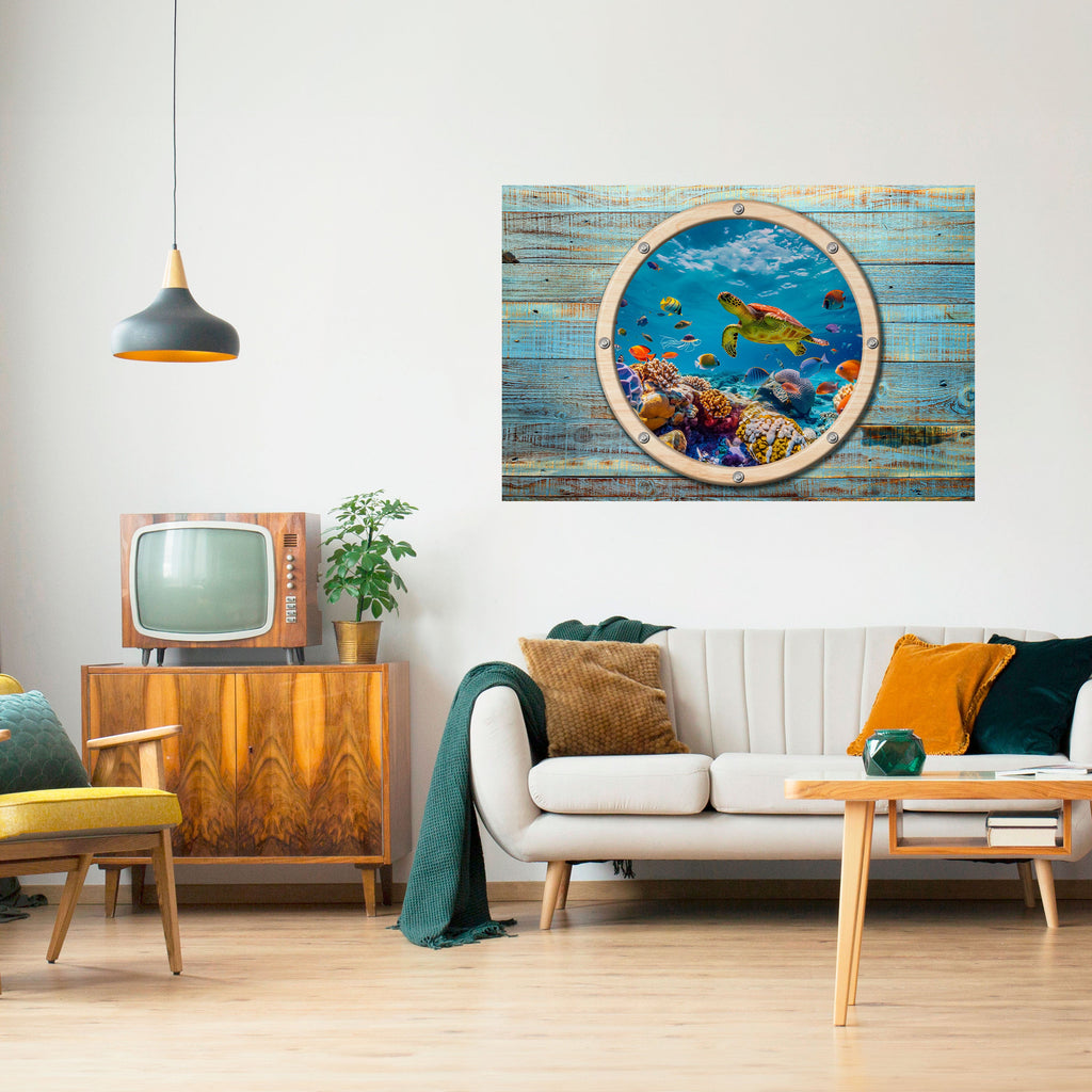 Affiche horizontale autocollante AQUA ADVENTURE