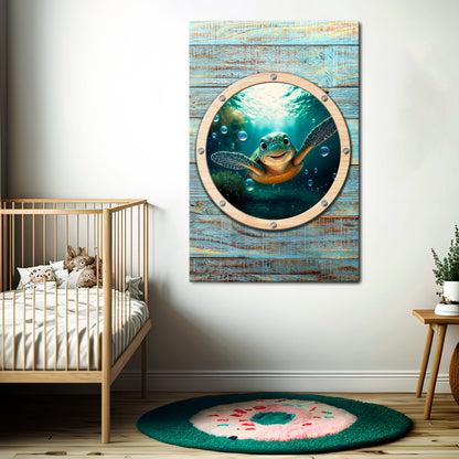 SEASIDE JOY Vertical Canvas Print