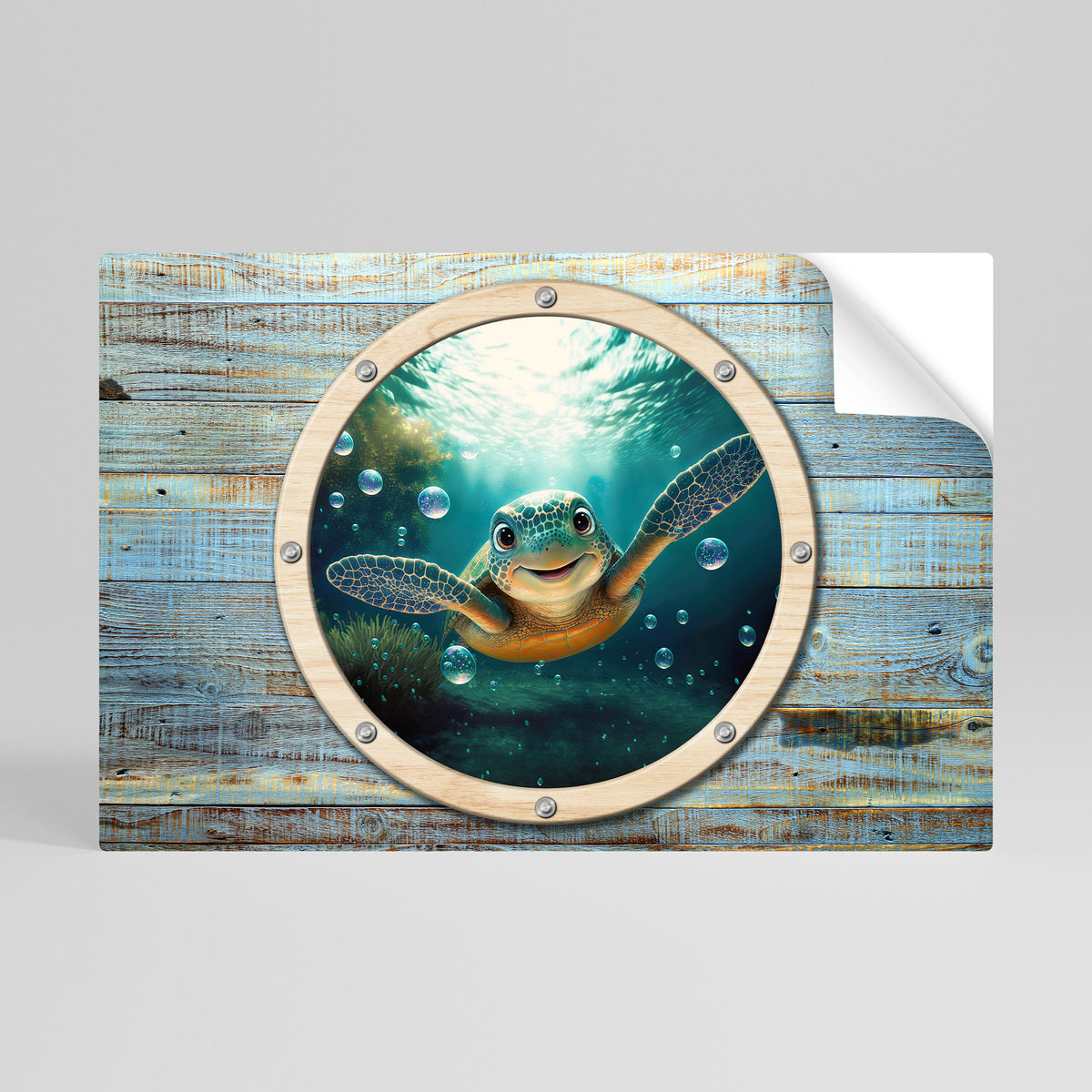 SEASIDE JOY Peel and Stick Horizontal Poster