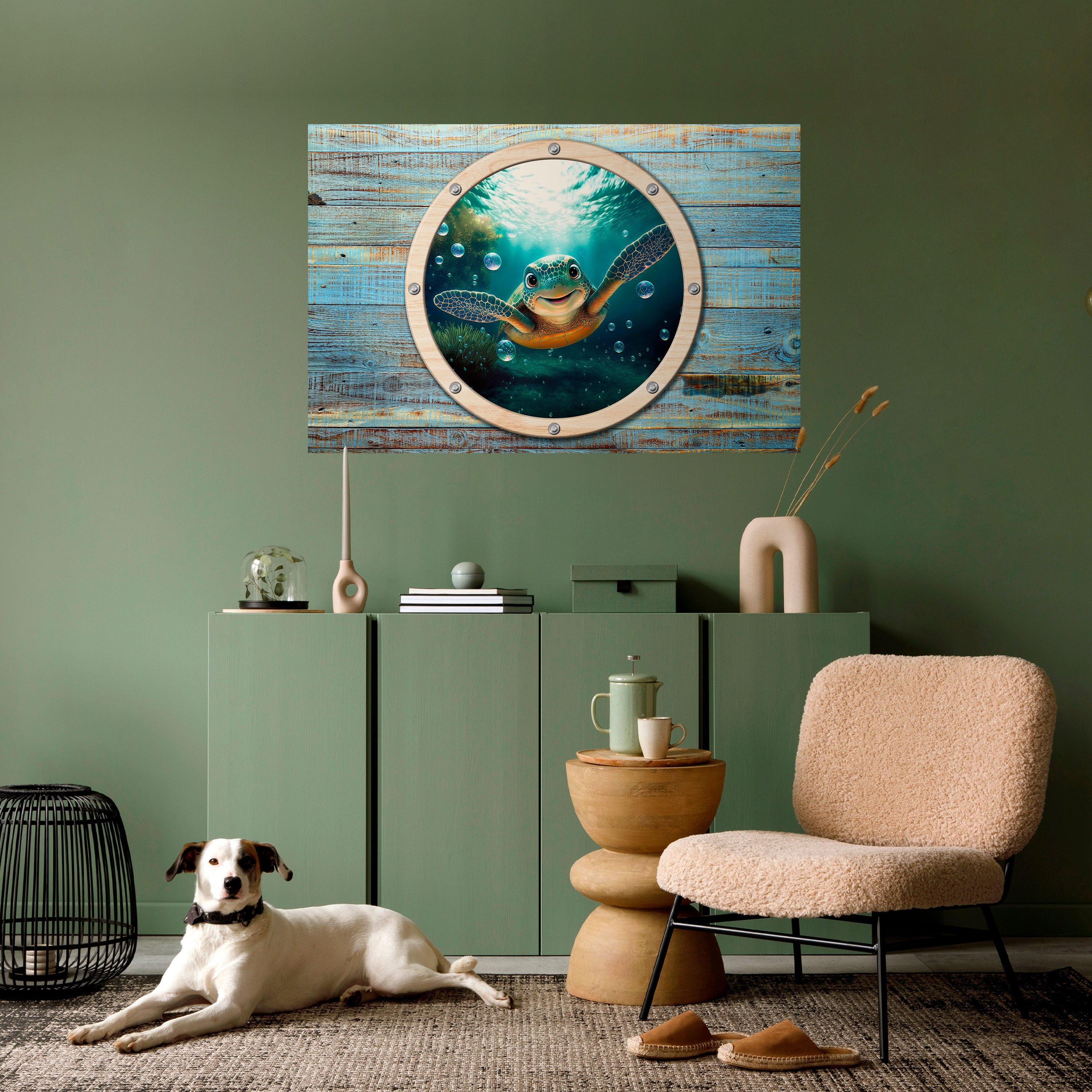 Affiche horizontale autocollante SEASIDE JOY