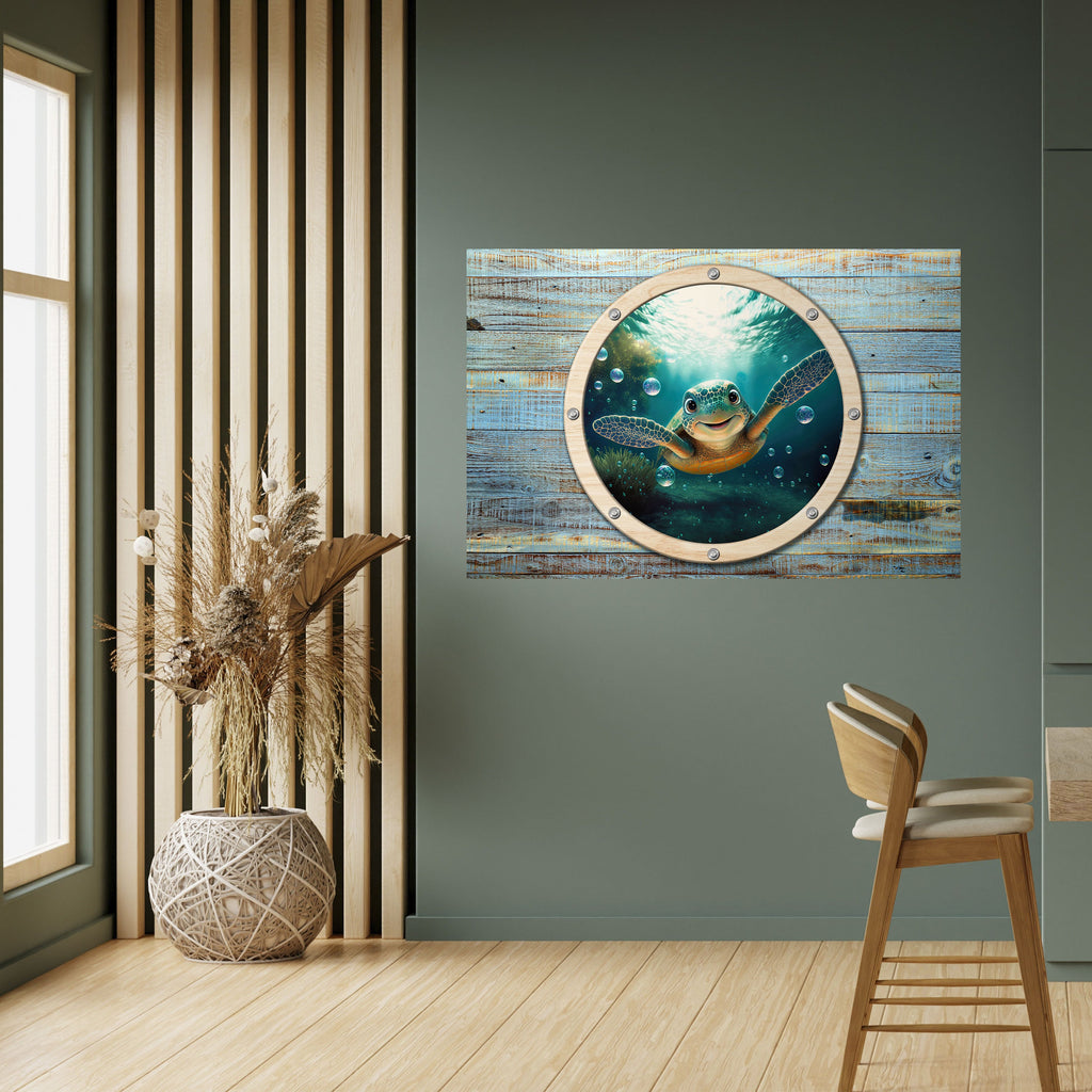 Affiche horizontale autocollante SEASIDE JOY