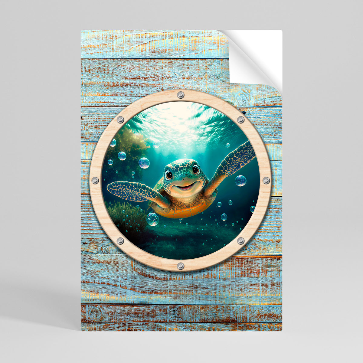 SEASIDE JOY Peel and Stick Vertical Poster