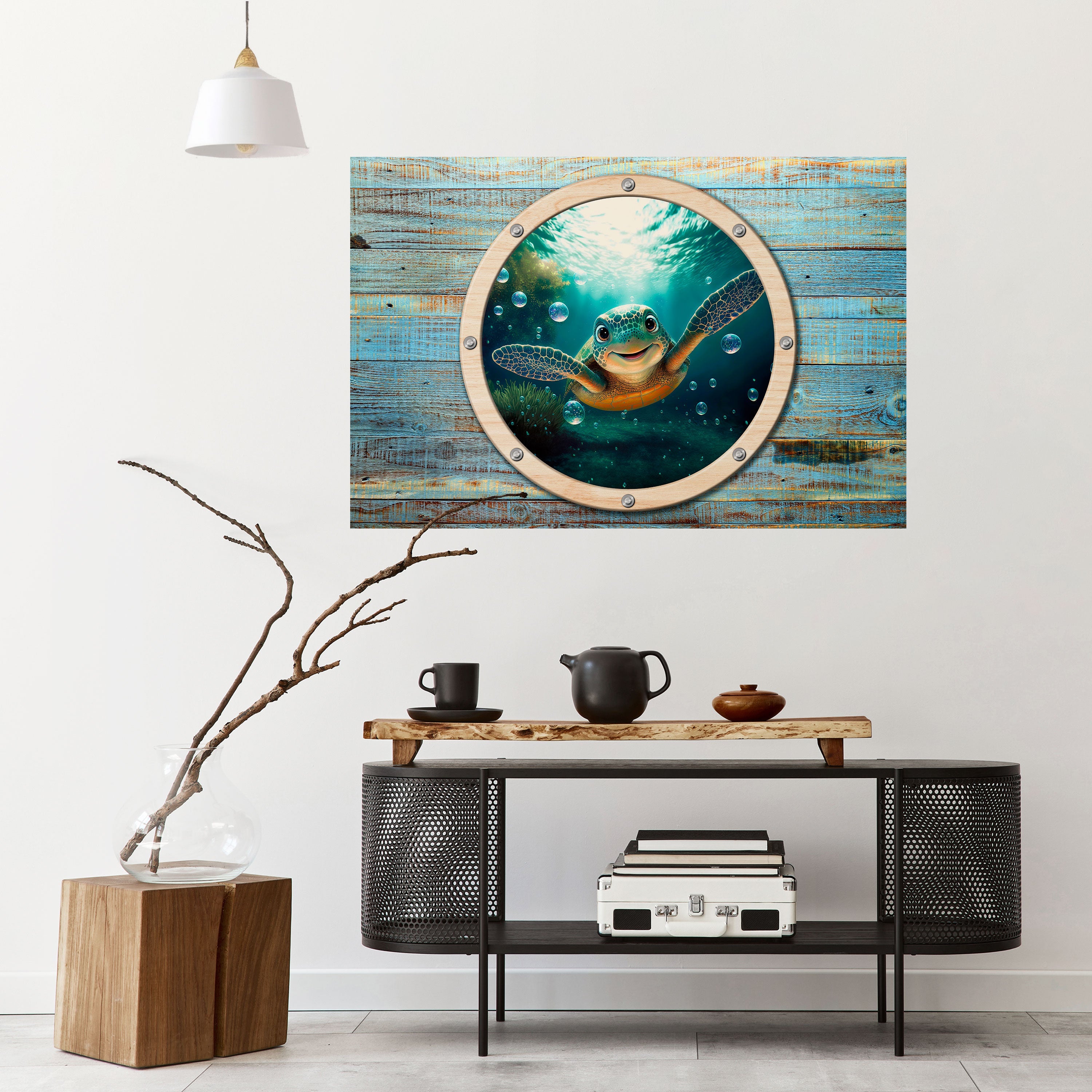 Affiche horizontale autocollante SEASIDE JOY