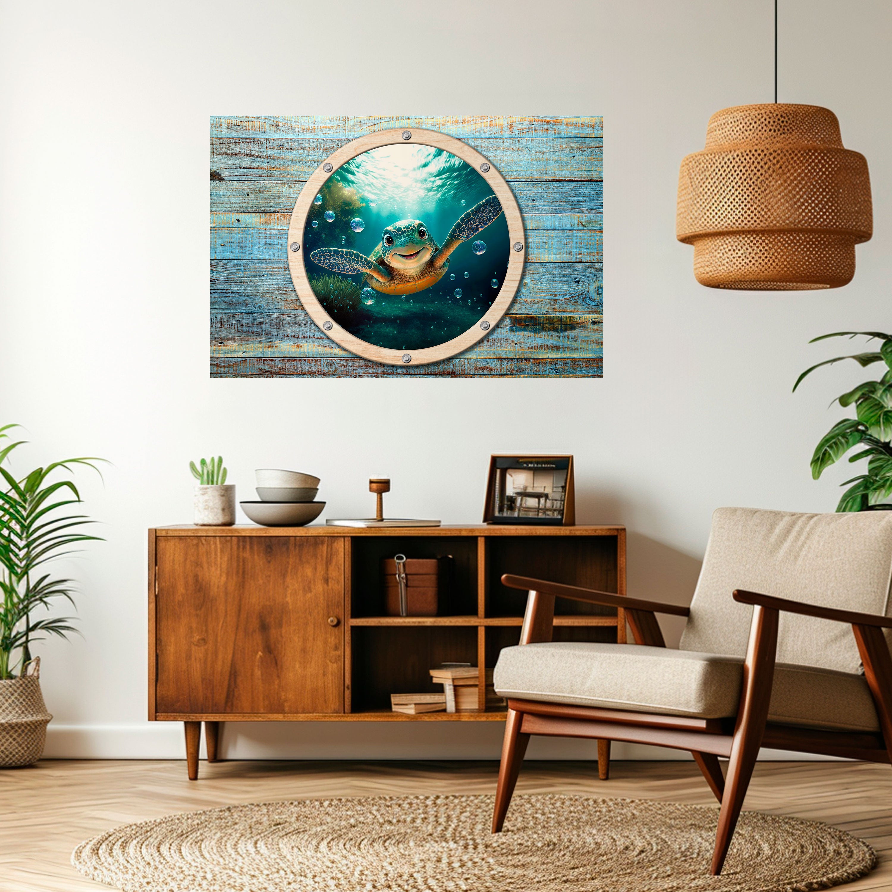 Affiche horizontale autocollante SEASIDE JOY