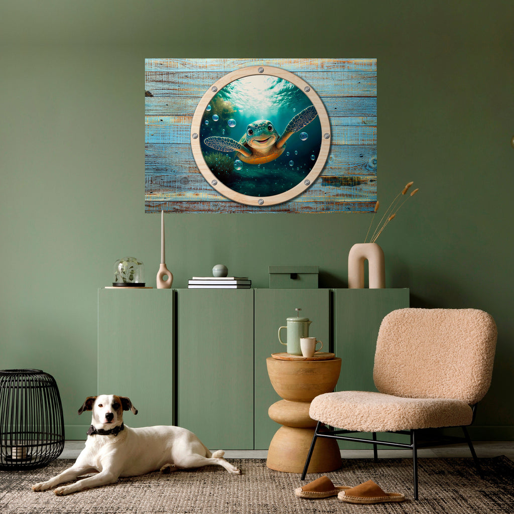 Affiche horizontale autocollante SEASIDE JOY