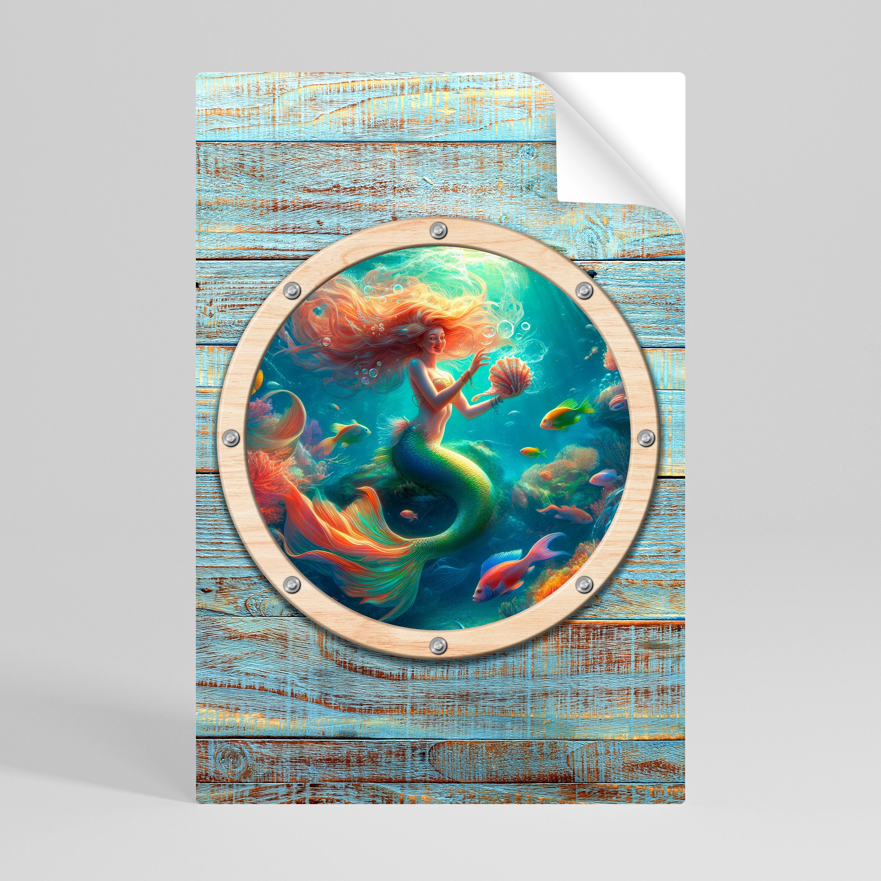 Affiche verticale autocollante « SIRÈNES DE SIRÈNE »