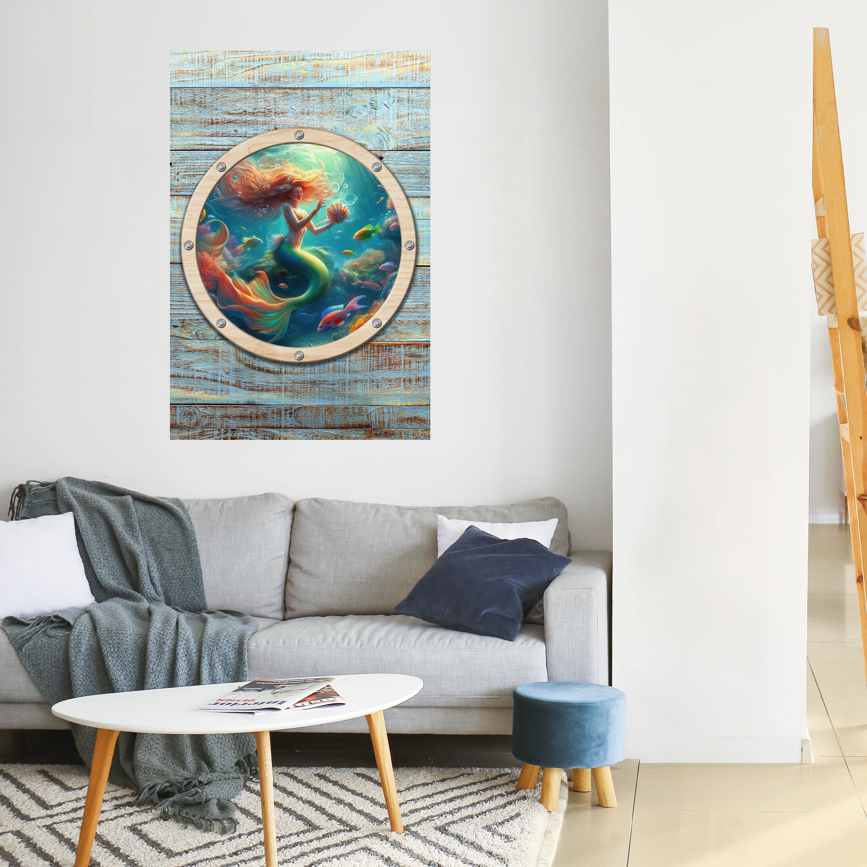 Affiche verticale autocollante « SIRÈNES DE SIRÈNE »