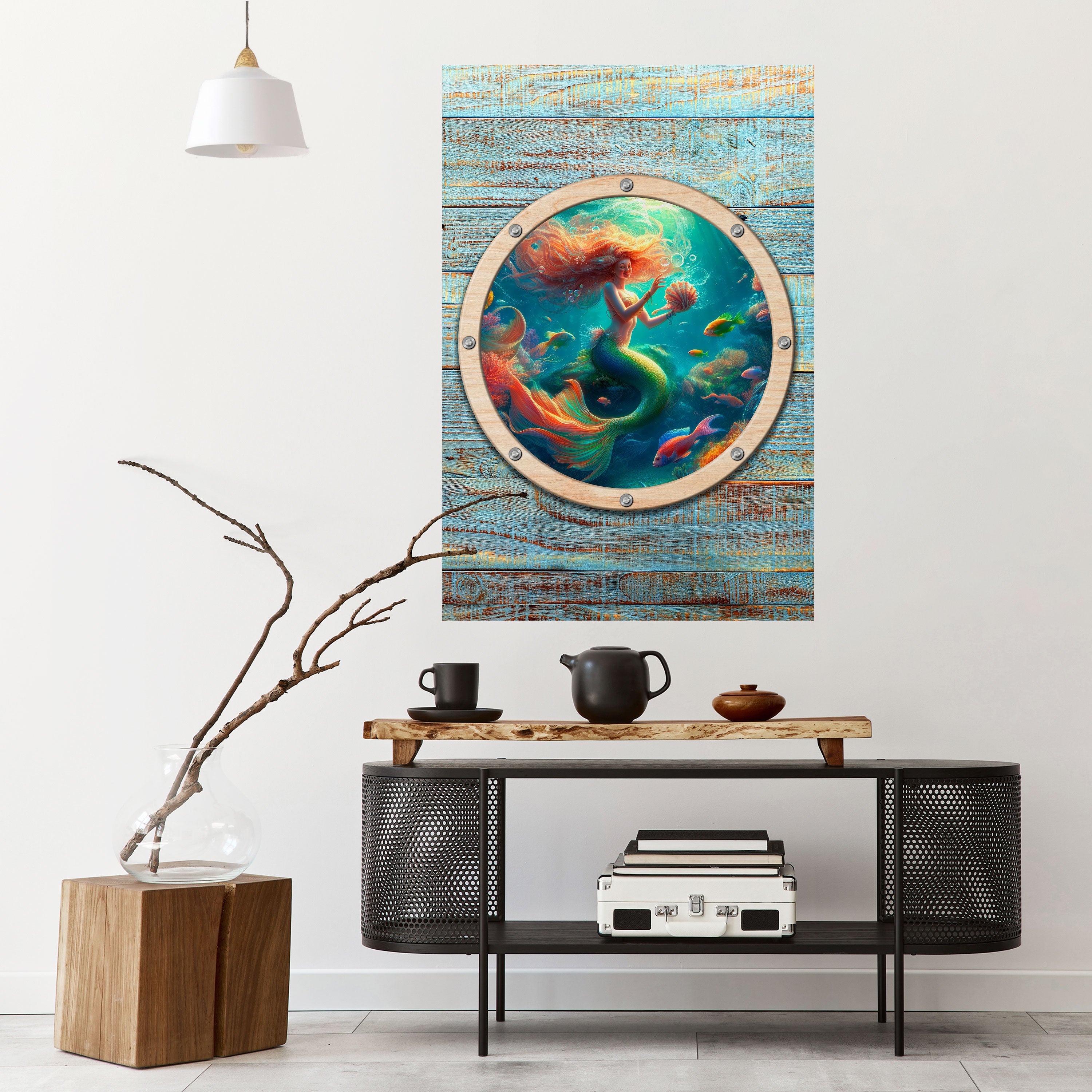 Affiche verticale autocollante « SIRÈNES DE SIRÈNE »