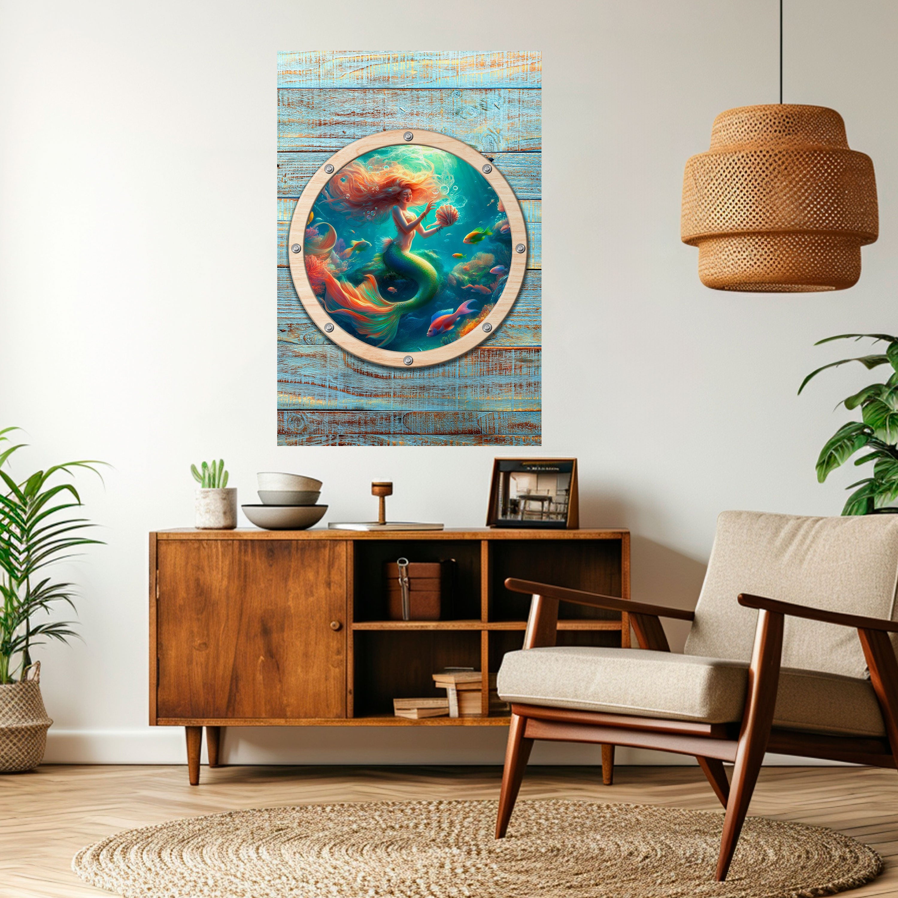 Affiche verticale autocollante « SIRÈNES DE SIRÈNE »