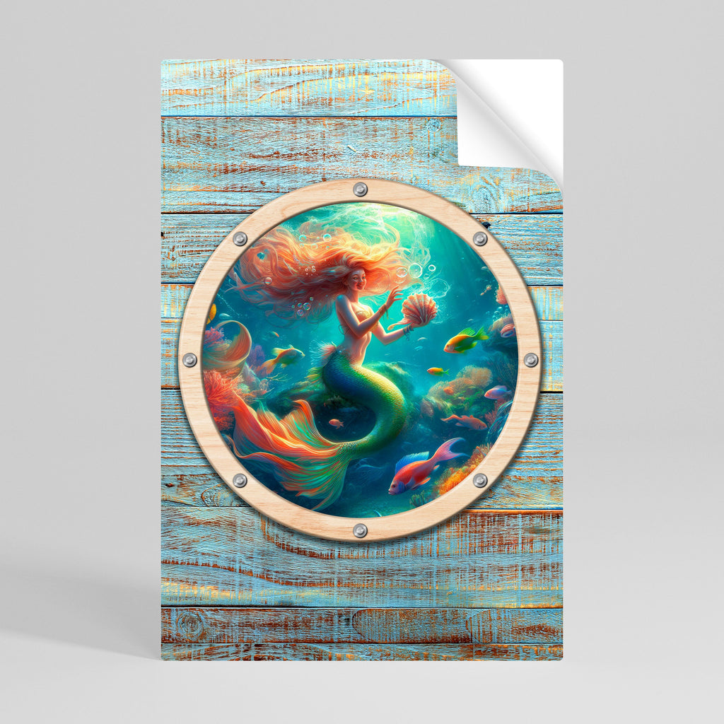 Affiche verticale autocollante « SIRÈNES DE SIRÈNE »