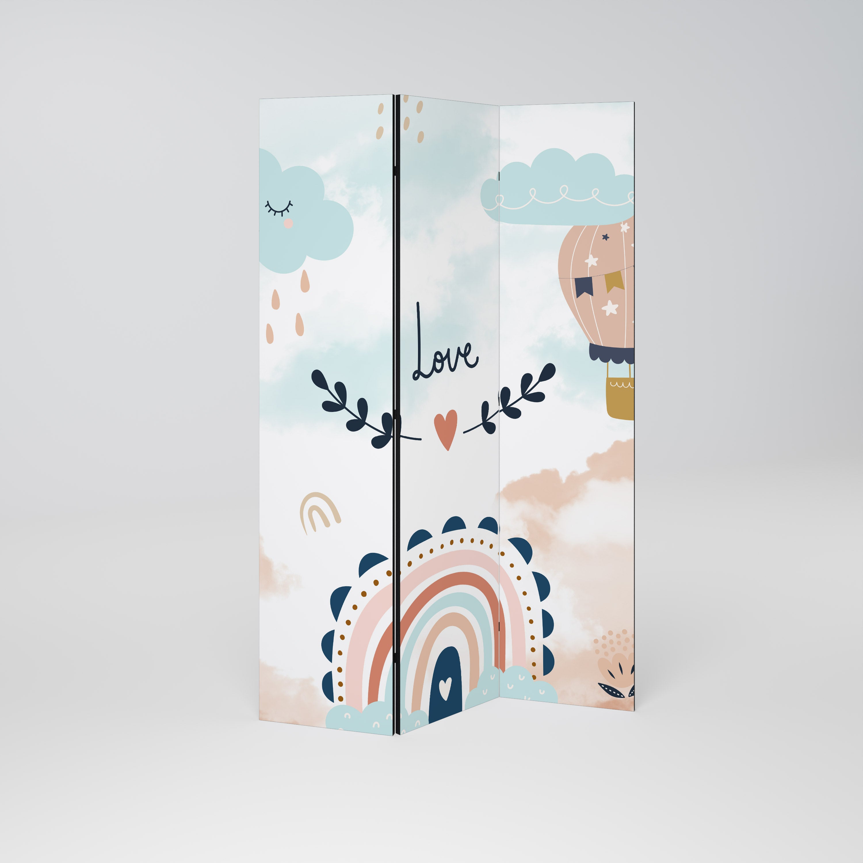 LOVELY DREAMS 3-Panel Room Divider