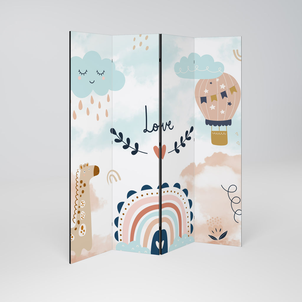 LOVELY DREAMS 4-Panel Room Divider