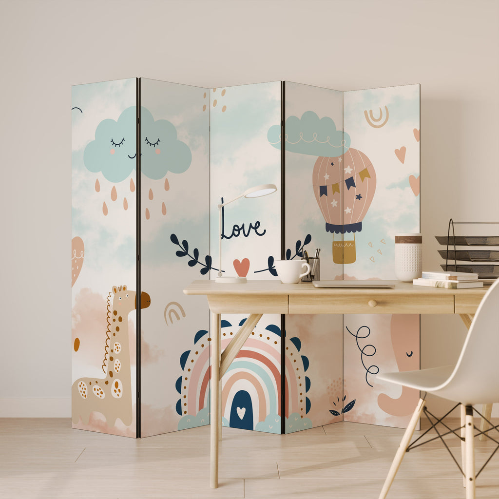 LOVELY DREAMS Decorative 5-Panel Room Divider