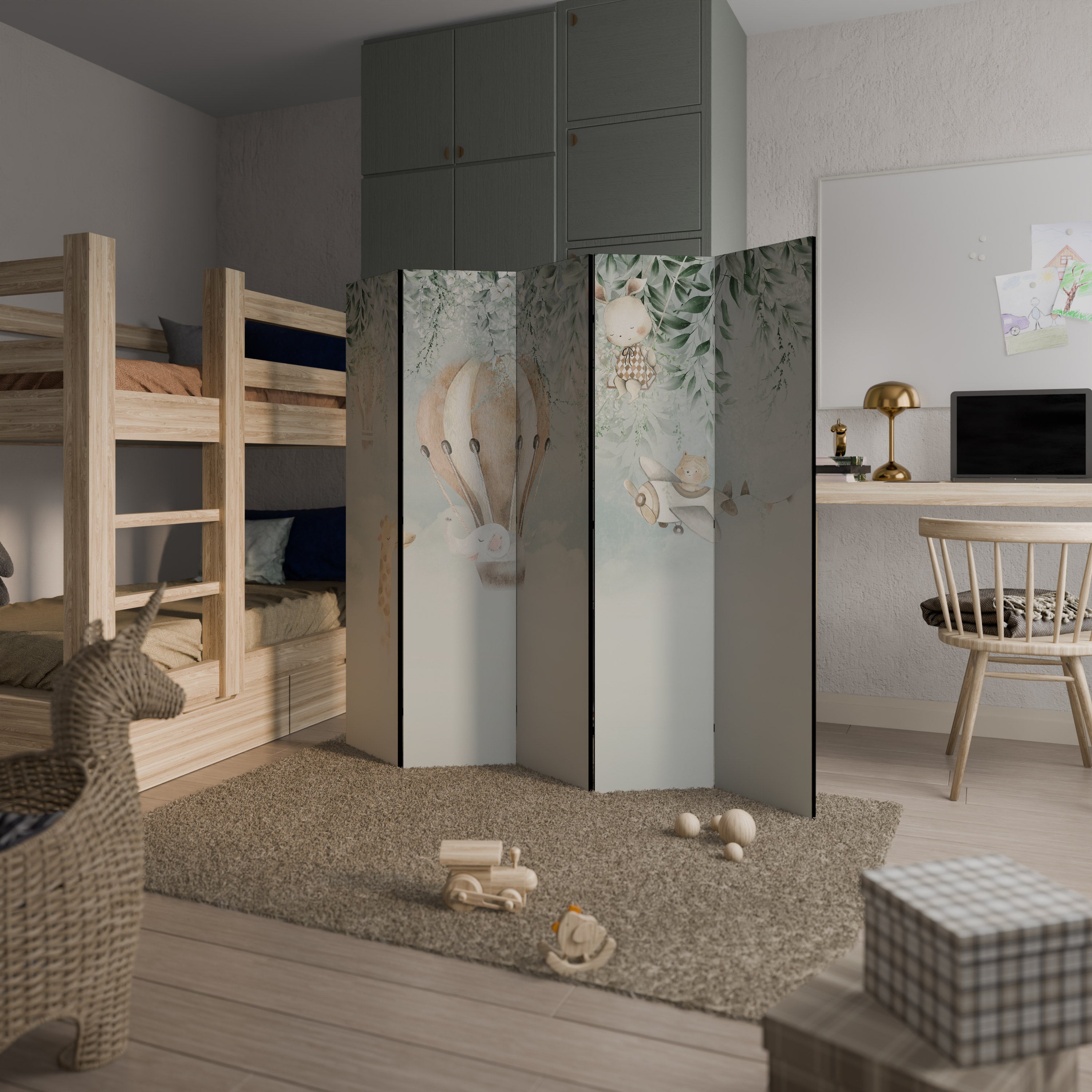 SWEET DREAMS Decorative 5-Panel Room Divider