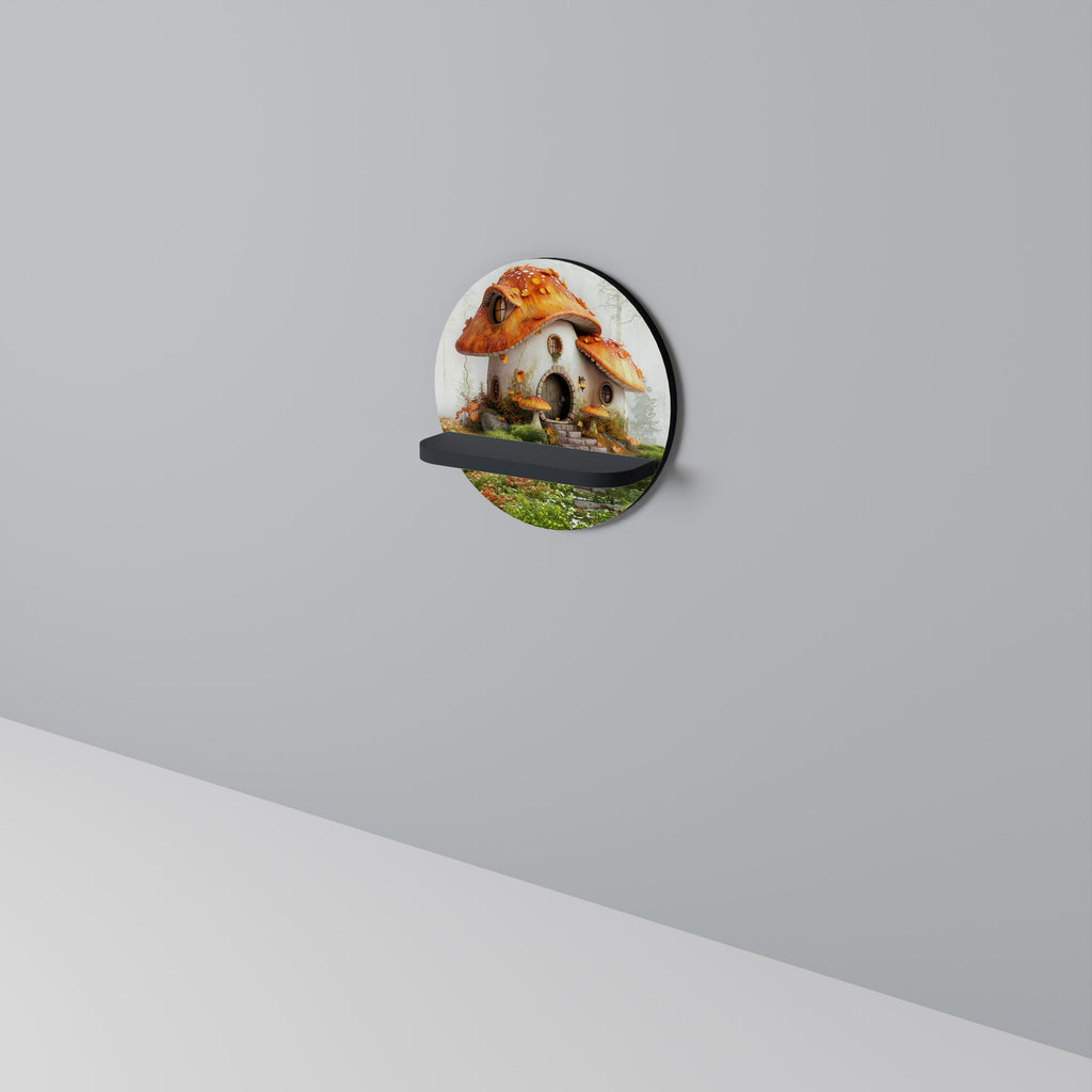 Étagère ronde MYSTIC TOADSTOOL en finition noire