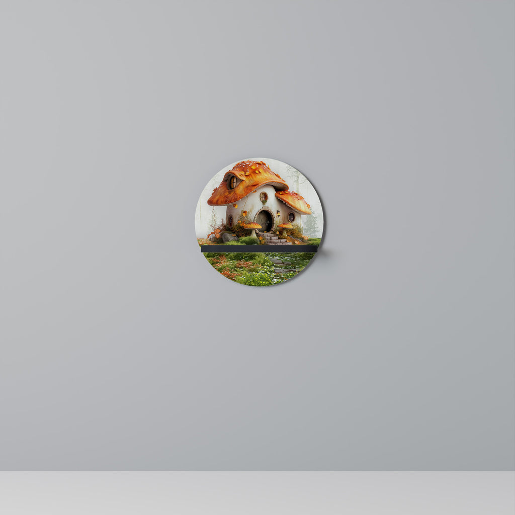 Étagère ronde MYSTIC TOADSTOOL en finition noire