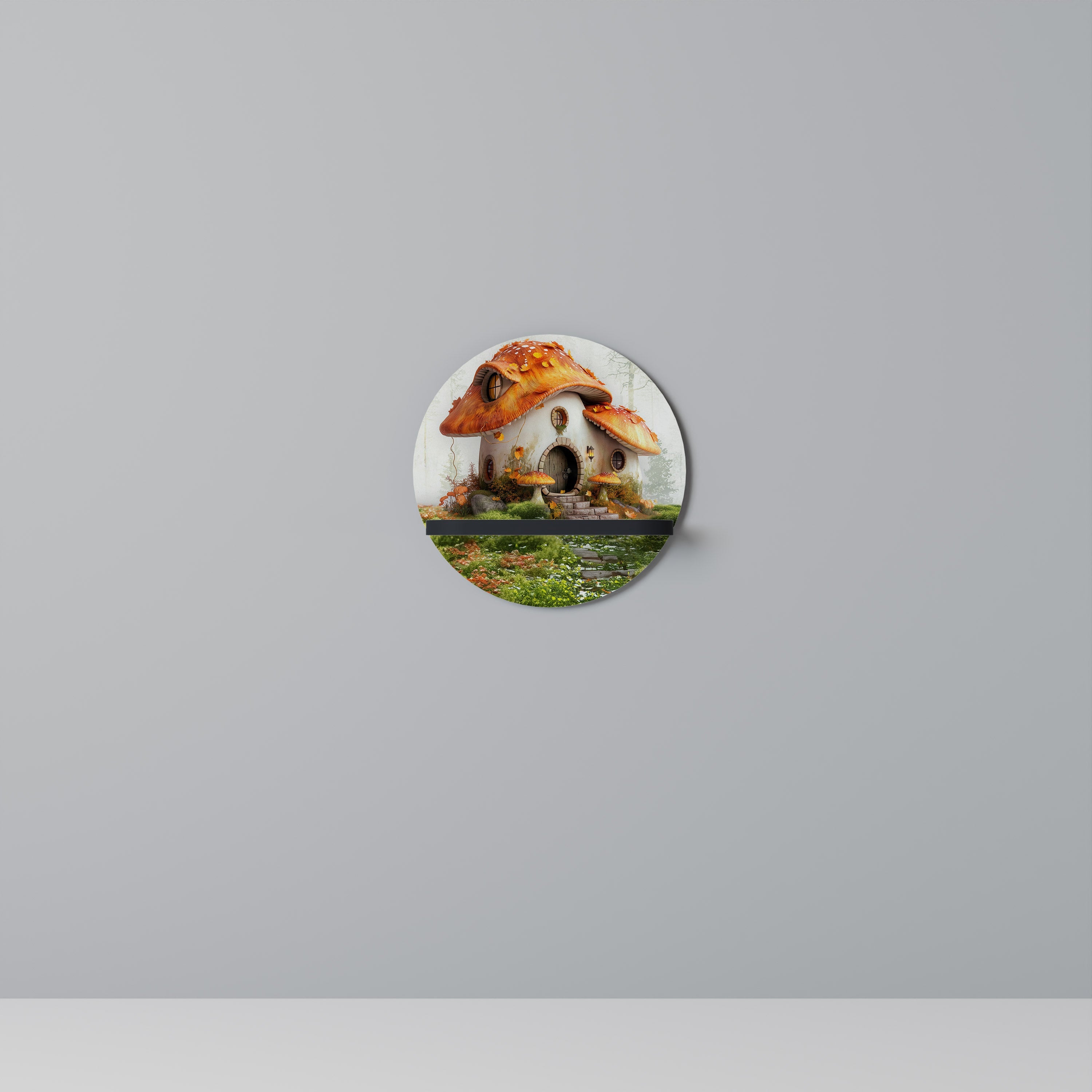 Étagère ronde MYSTIC TOADSTOOL en finition noire