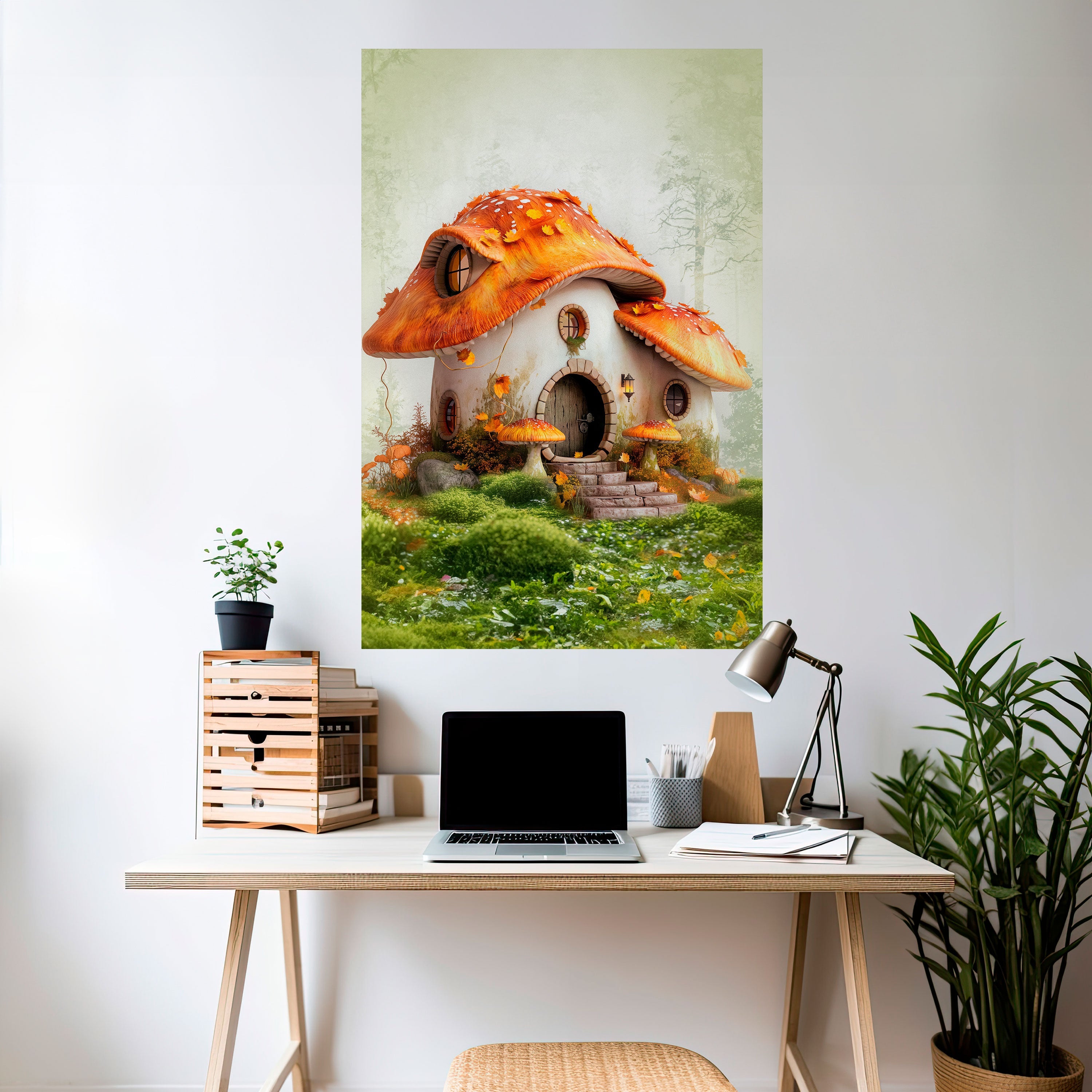Affiche verticale autocollante « Champignon mystique »