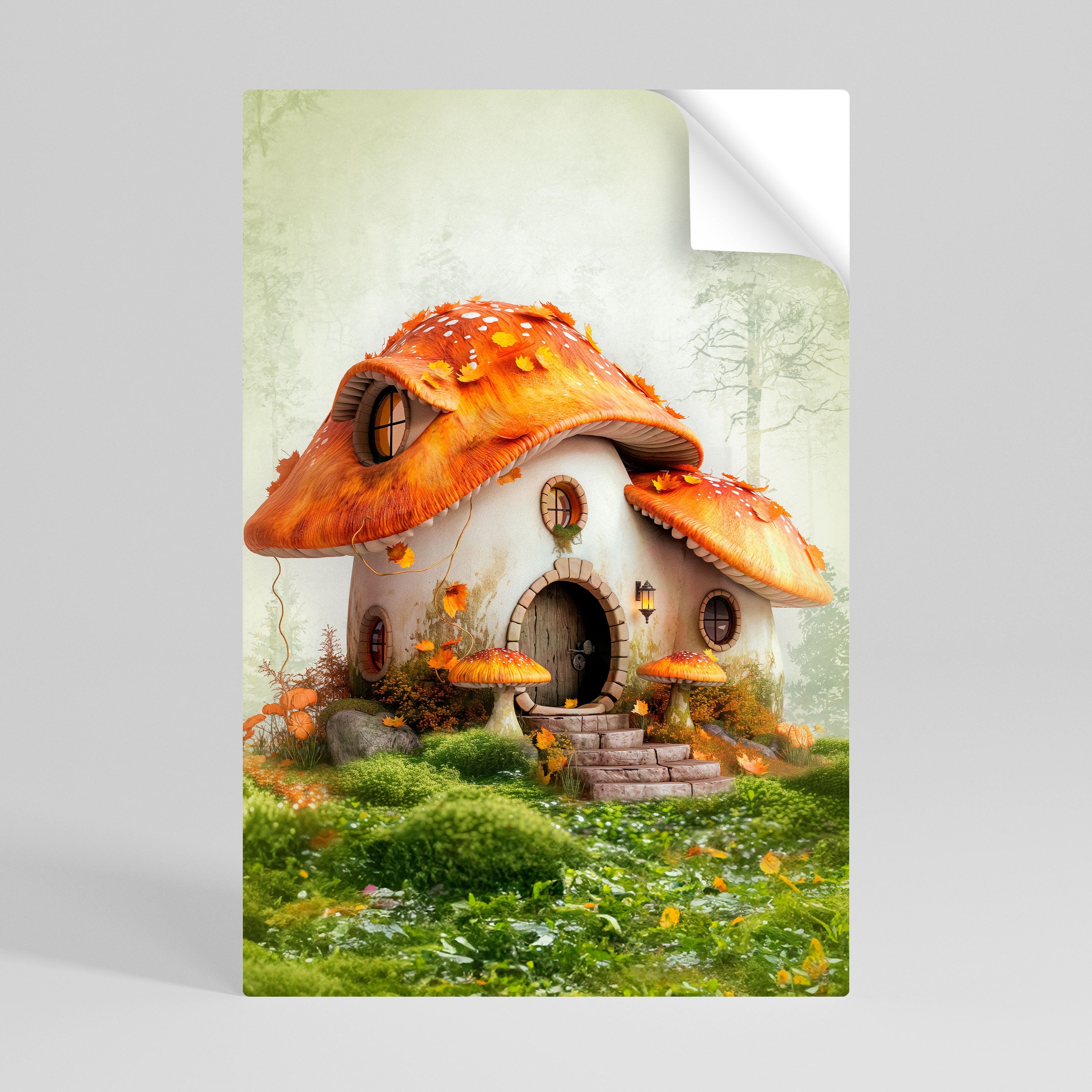 Affiche verticale autocollante « Champignon mystique »