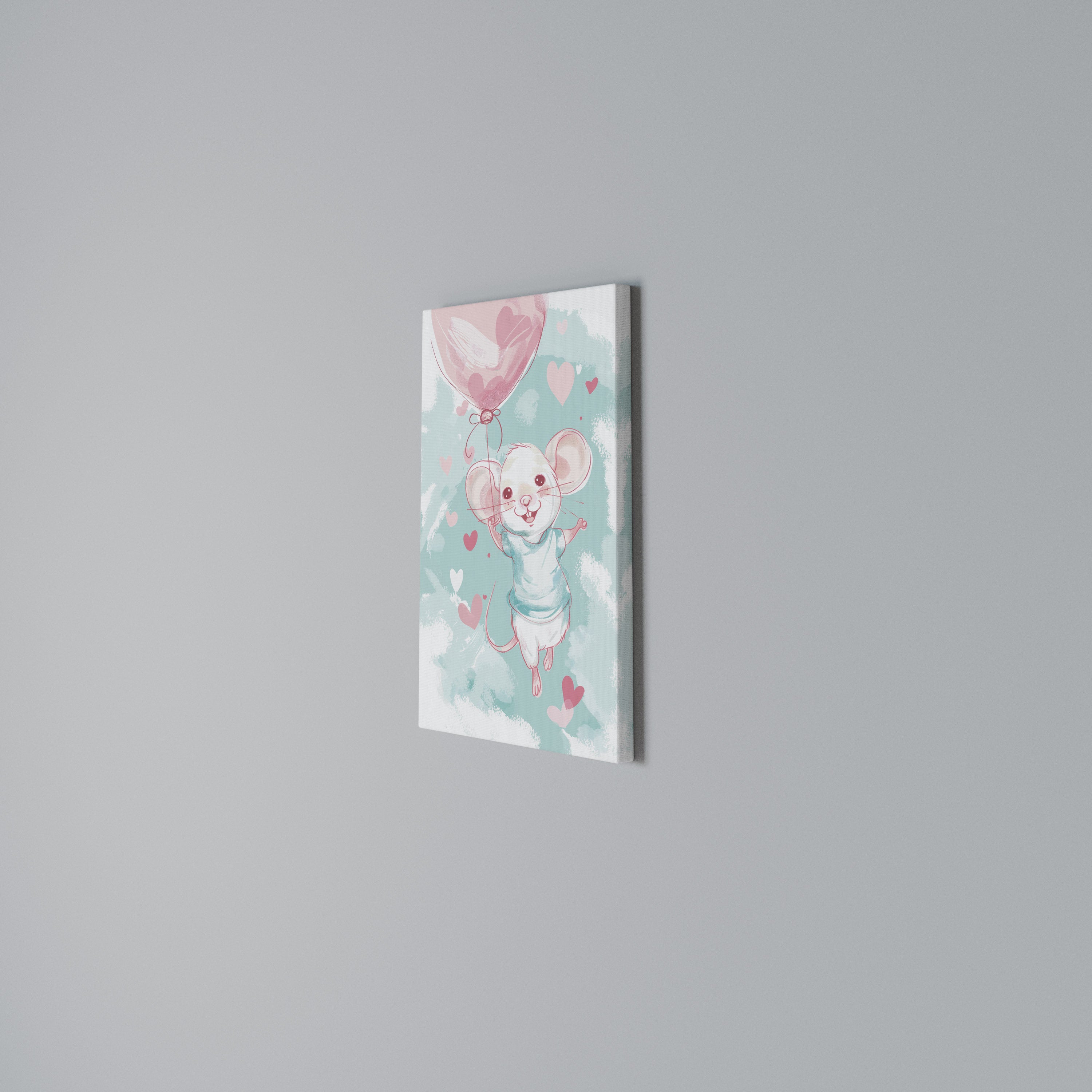MOUSY FLOW Vertical Canvas Print