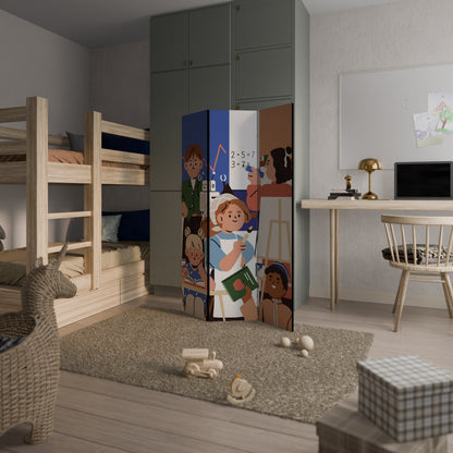 SCHOOL VIBE 3-Panel Room Divider