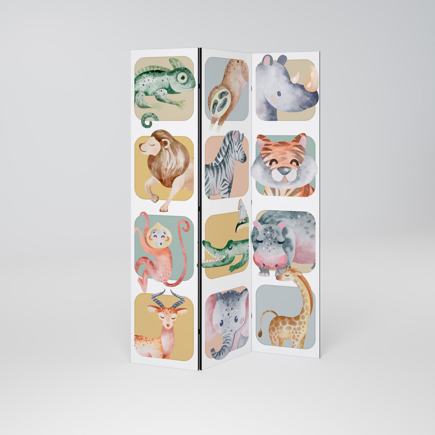 TROPICAL SQUAD 3-Panel Room Divider