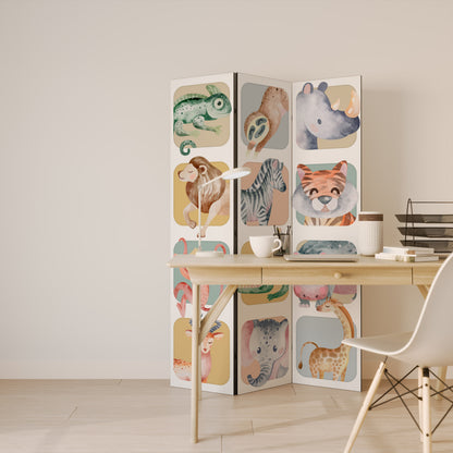 TROPICAL SQUAD 3-Panel Room Divider