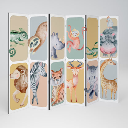 TROPICAL SQUAD 6-Panel Room Divider