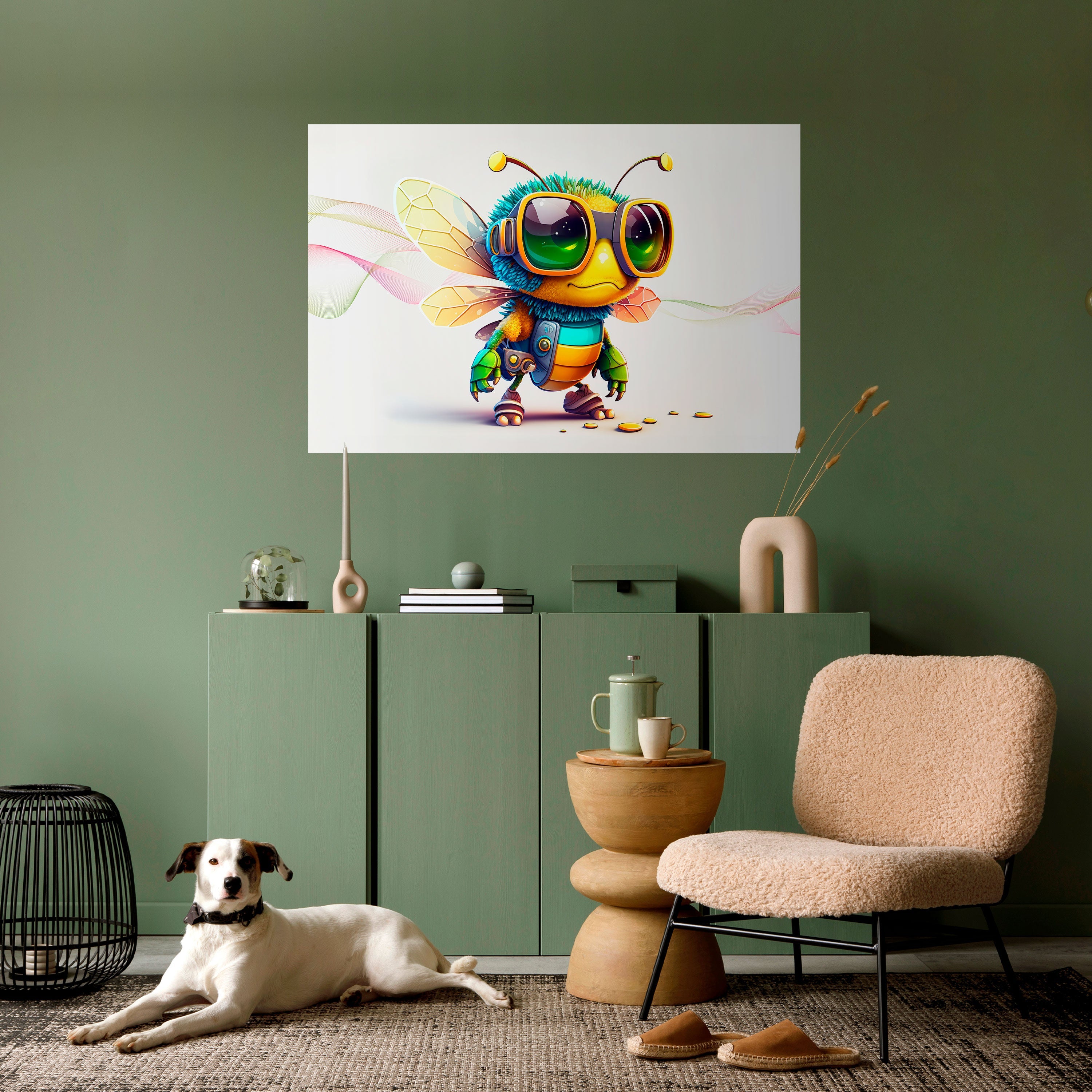 Affiche horizontale autocollante BUZZ BUDDY