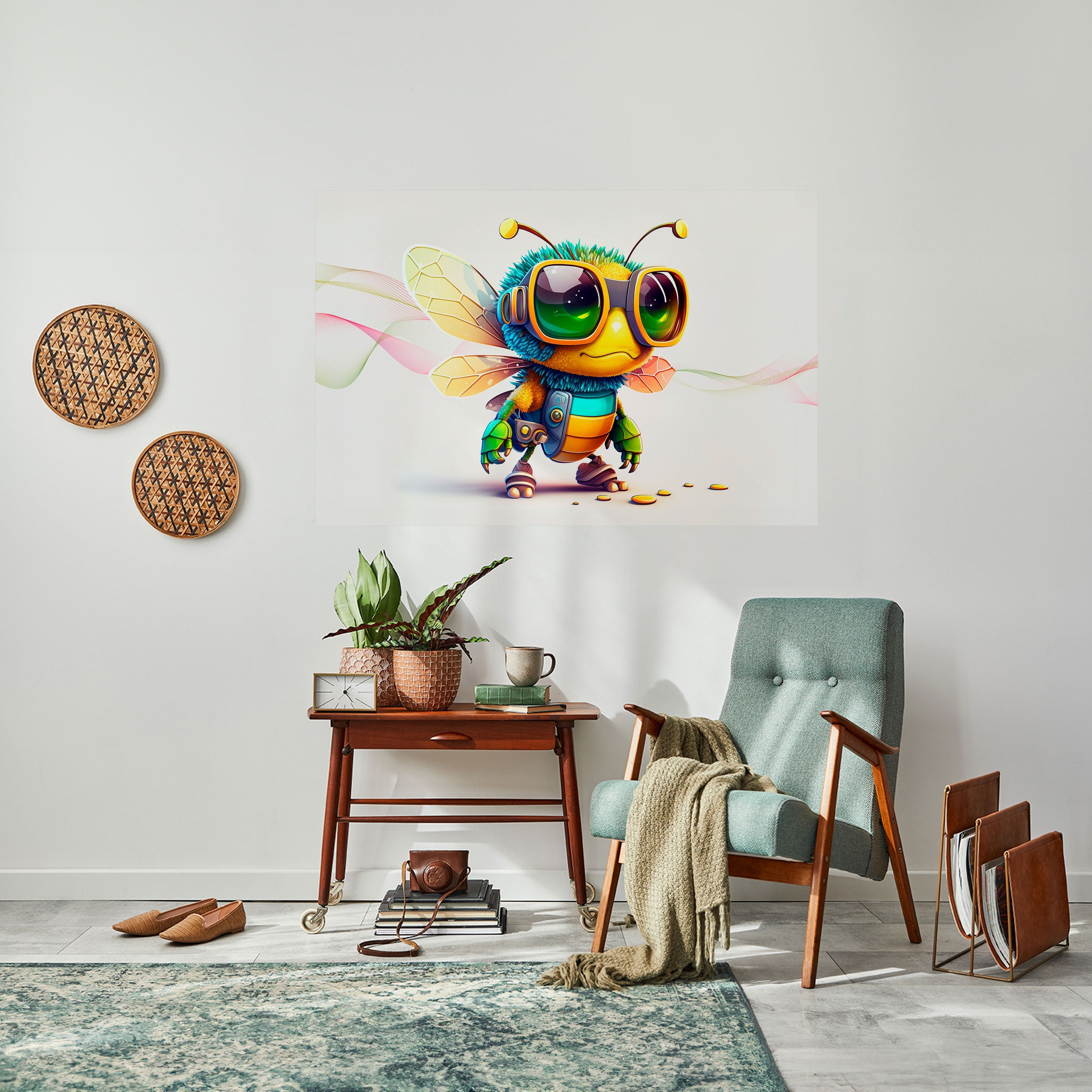 Affiche horizontale autocollante BUZZ BUDDY