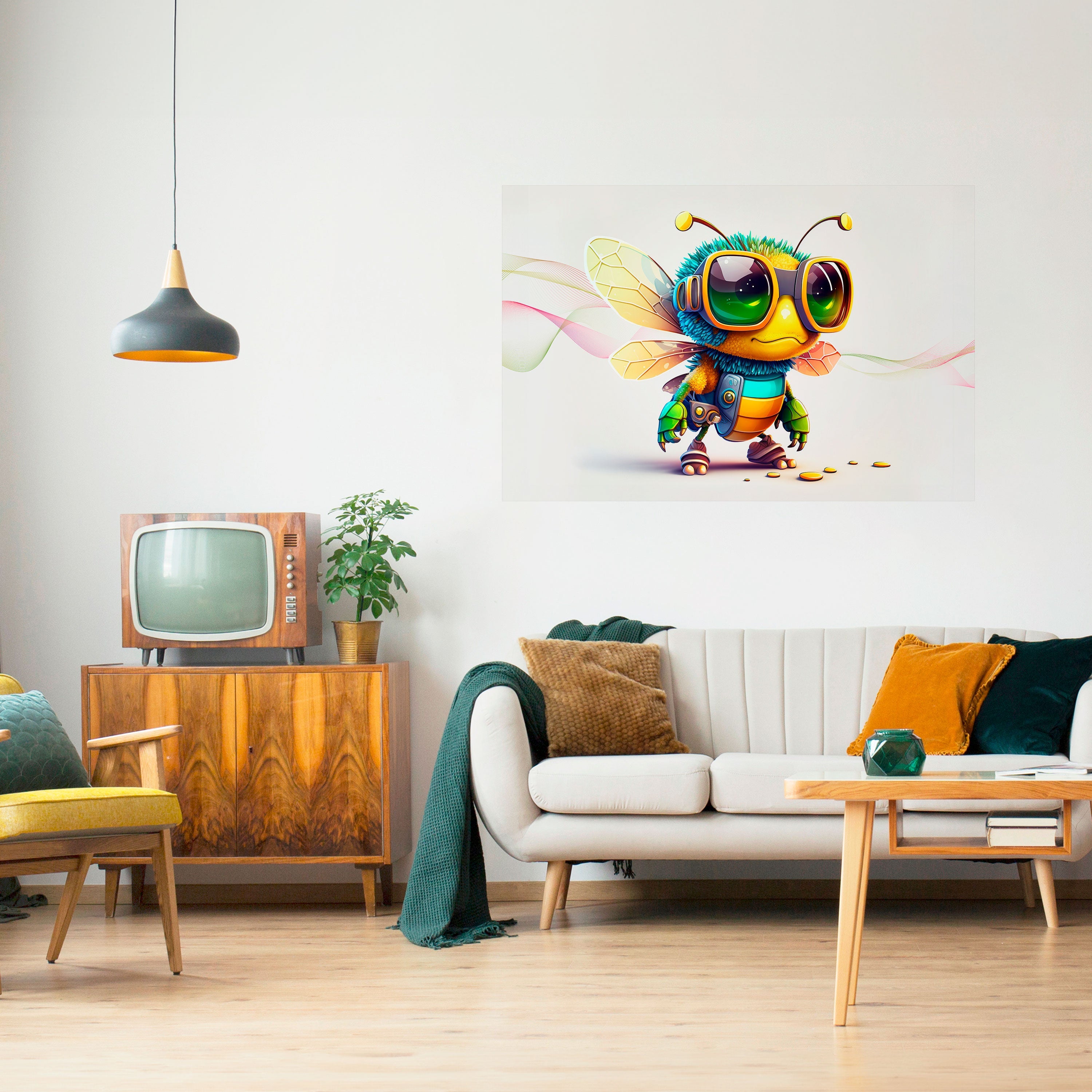 Affiche horizontale autocollante BUZZ BUDDY