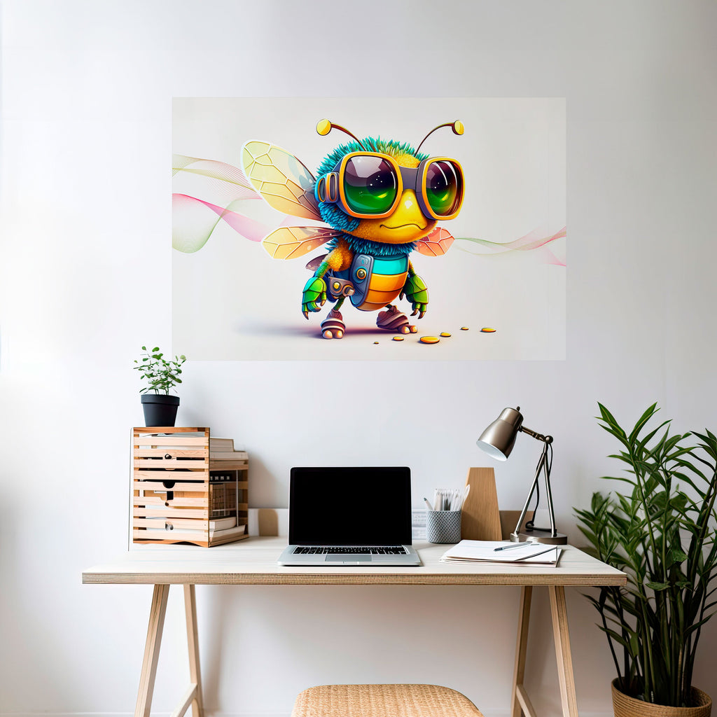 Affiche horizontale autocollante BUZZ BUDDY