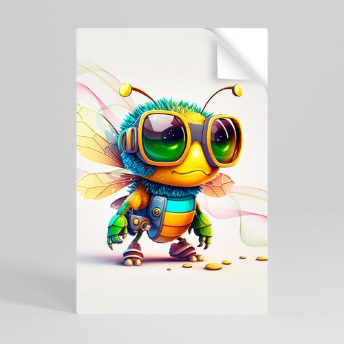 BUZZ BUDDY Peel and Stick Vertical Poster
