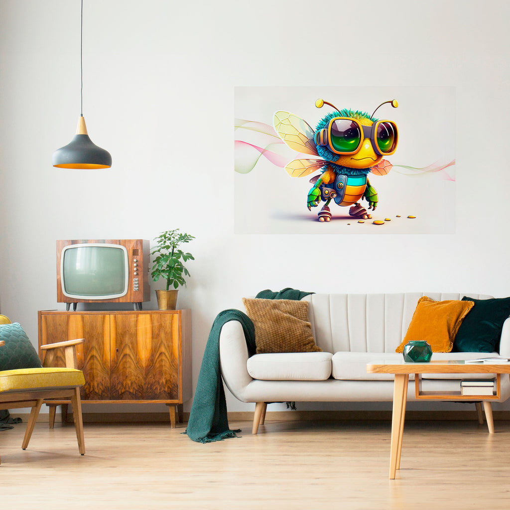 Affiche horizontale autocollante BUZZ BUDDY