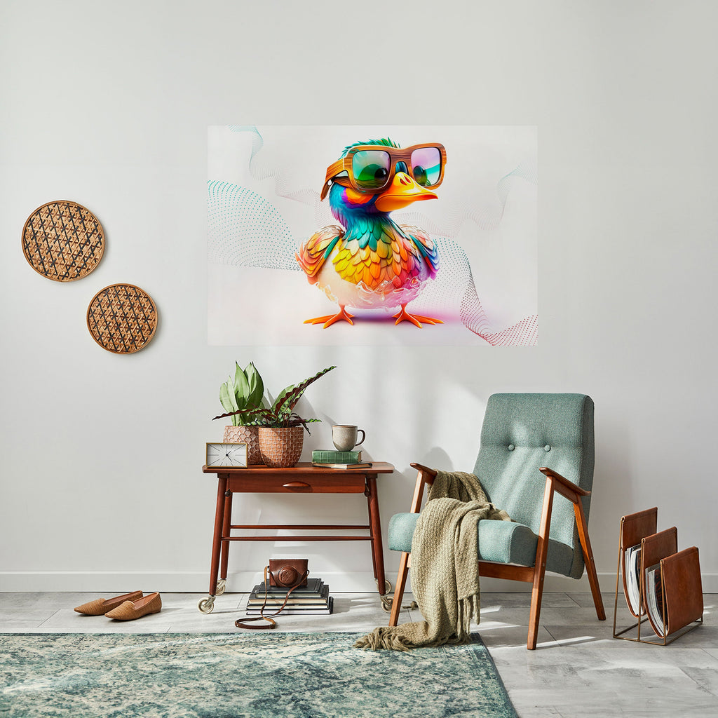 Affiche horizontale autocollante QUACKY FUN