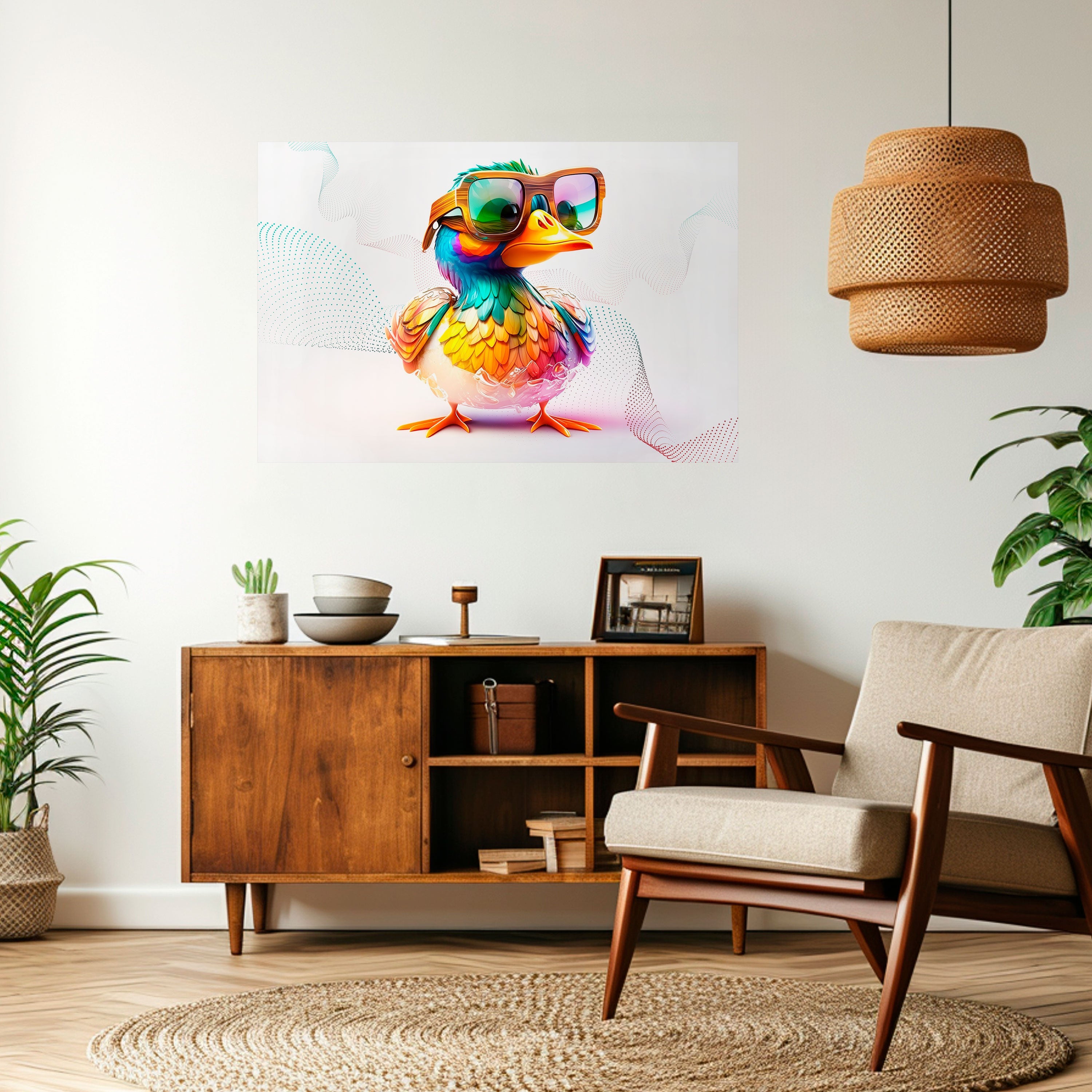 Affiche horizontale autocollante QUACKY FUN