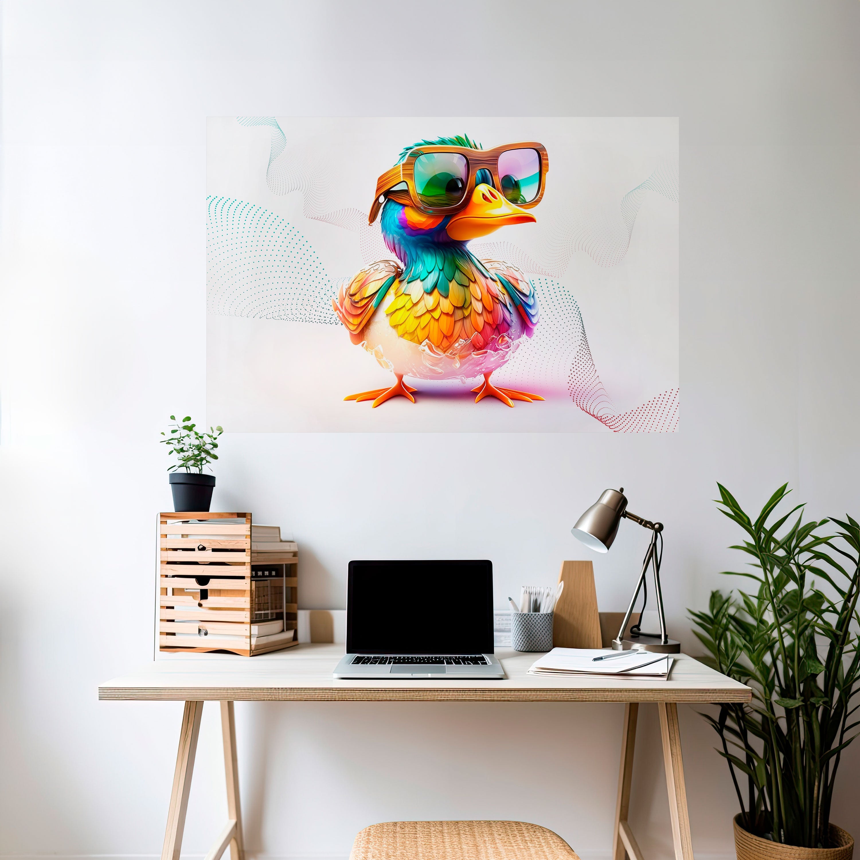 Affiche horizontale autocollante QUACKY FUN