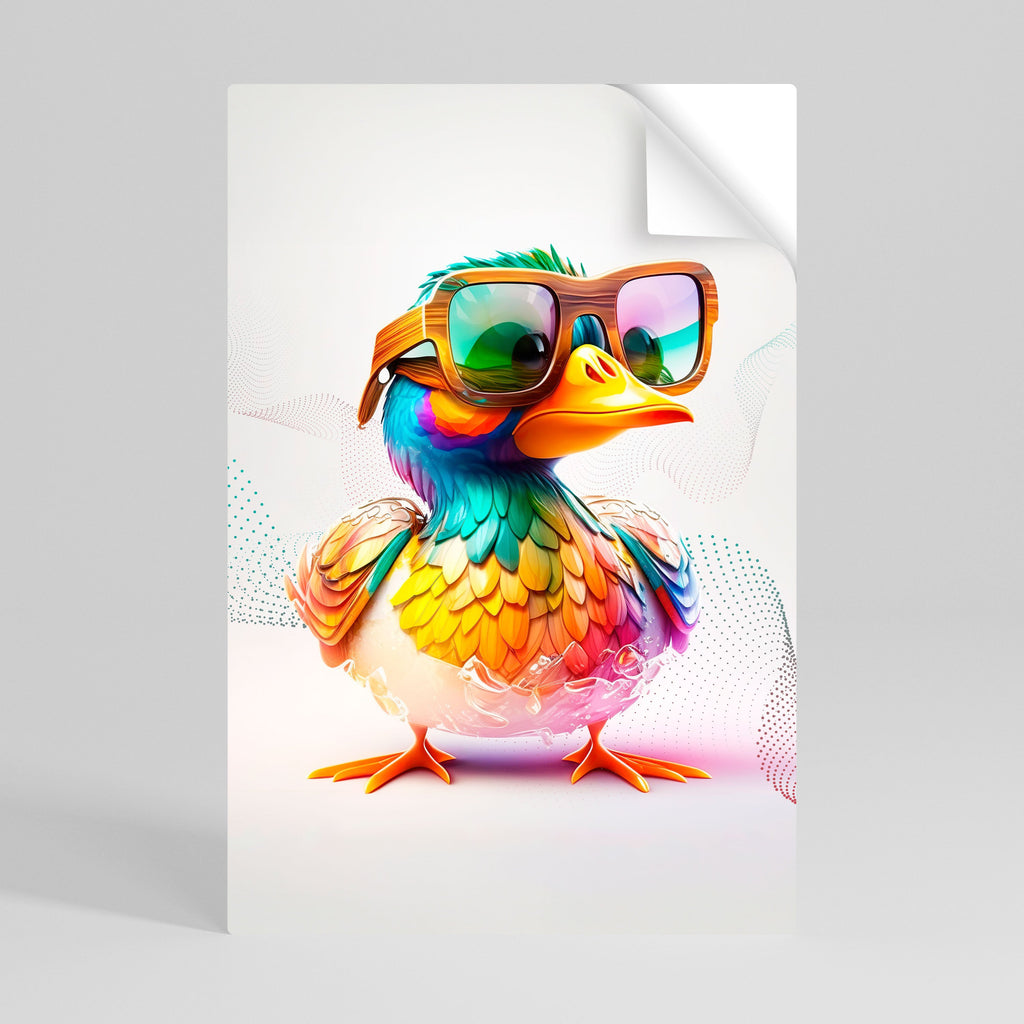 Affiche verticale autocollante QUACKY FUN